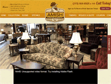 Tablet Screenshot of amishfurnitureofbristol.com